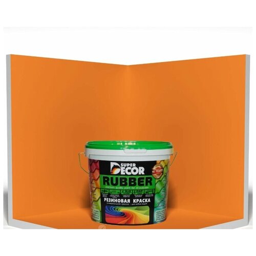 Резиновая краска Super Decor цвет №11 Оранжевое лето (40 кг)
