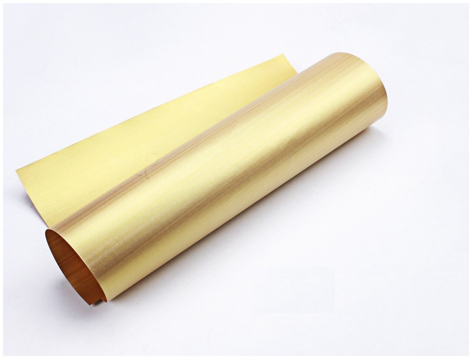 Многоразовый антипригарный тефлоновый коврик 0,2 мм. для барбекю, гриля, выпечки 40х33 см. Цвет: золотой - фотография № 7