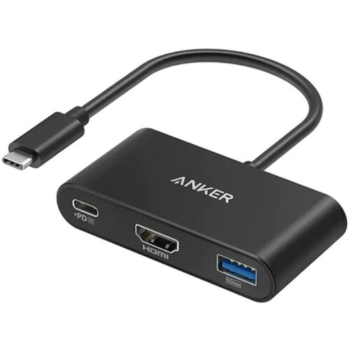 Хаб Anker A8339 PowerExpand 3-in-1 USB-C PD Hub Black (A83396A1)