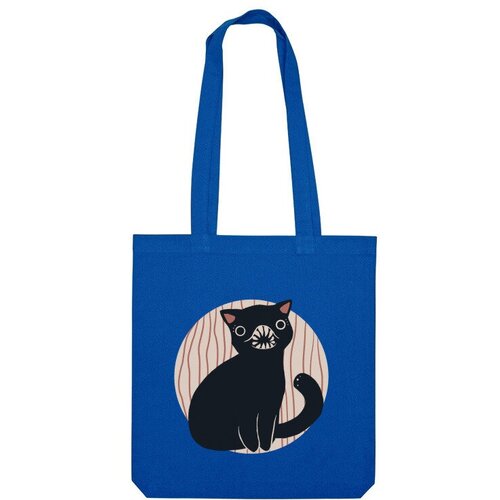Сумка шоппер Us Basic, синий сумка котик монстр серый