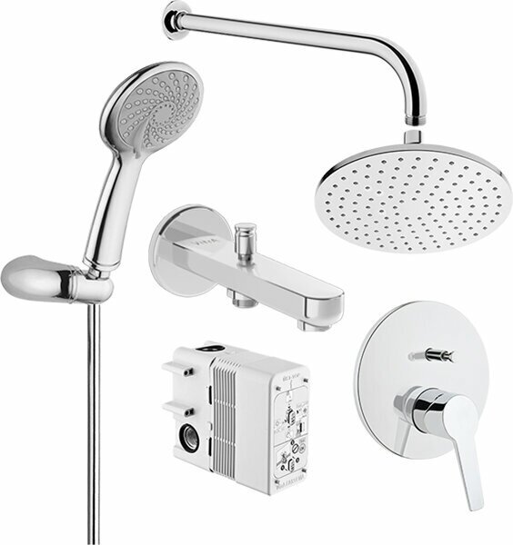 фото Душевой комплект VitrA Solid S A49287EXP на 3 направления, хром