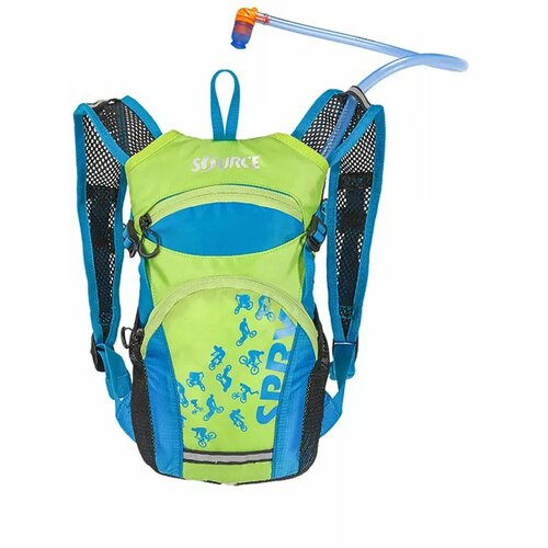 Велорюкзак заплечный Source Spry 2.5L, blue&green