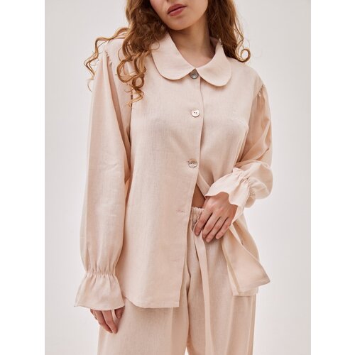 фото Рубашка chois, размер xs-s, коричневый