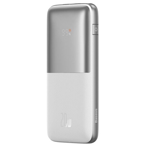 Внешний аккумулятор Baseus Bipow Pro Digital Display Fast Charge Power Bank 10000mAh 20W Белый внешний аккумулятор os baseus airpow fast charge power bank 10000mah 20w