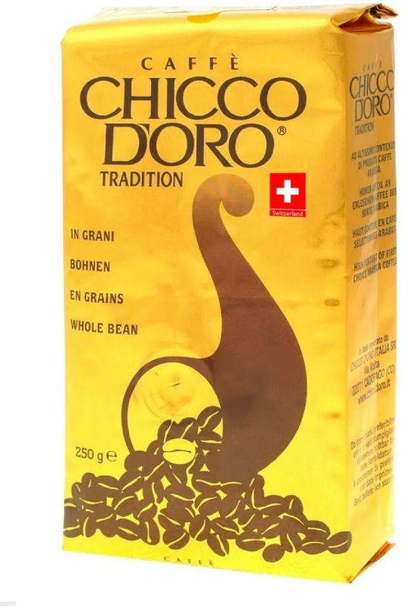 Молотый кофе Chicco d'Oro Tradition, 250 гр.