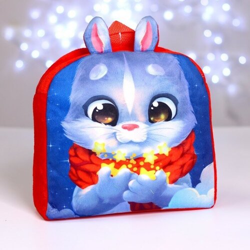 фото Milo toys рюкзак детский плюшевый «заяц», 24х24 см