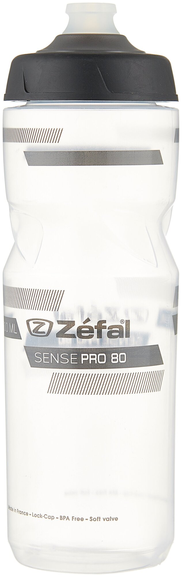  Zefal Sense Pro 80 Bottle Translucent/Grey/Black