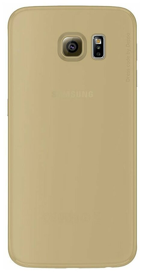 Чехол Deppa Sky Case и защитная пленка для Samsung Galaxy S6 коралловый 86039 - фото №1