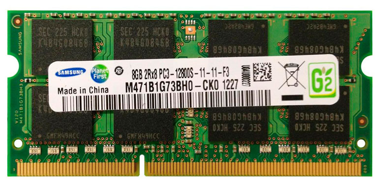 Оперативная память Samsung 8 ГБ DDR3 1600 МГц SODIMM CL11 M471B1G73BH0-CK0