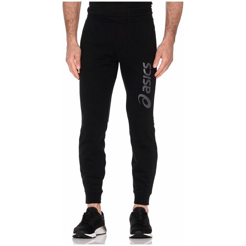 фото Брюки мужские asics 2031a977 400 asics big logo sweat pant 2031a977400-4 размер 52 цвет черный