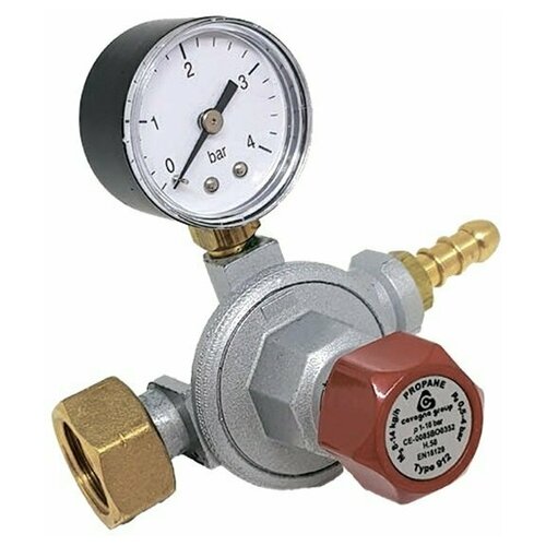 Газовый редуктор Cavagna Group для баллонов СНГ 8-14 кгчас 05-4 бар с манометром 3445₽