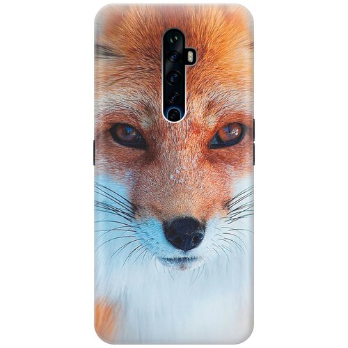фото Силиконовый чехол на oppo reno2 z / оппо рено2 зет с принтом "спокойный лис" gosso