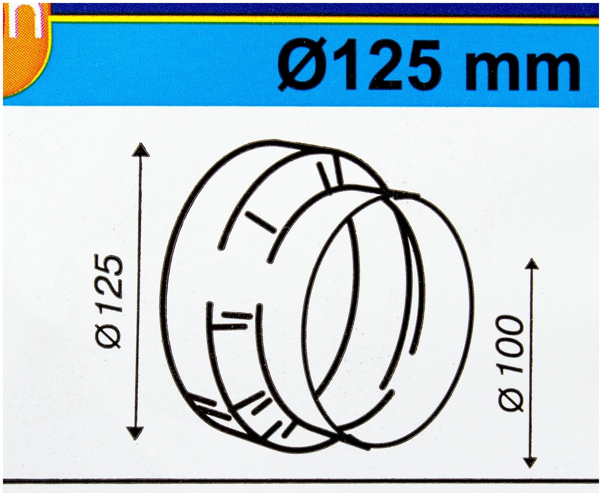 Переходник для круглых воздуховодов Equation D100/125 мм пластик - фотография № 2
