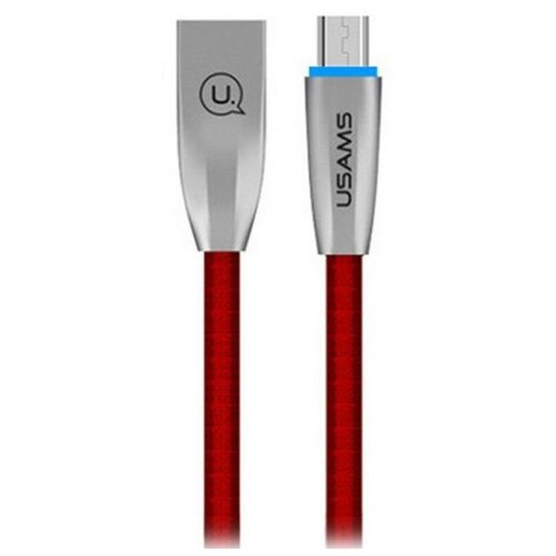 Кабель USB-Micro USB USAMS US-SJ183 U-Light Smart 1.2м красный кабель usams u2 micro usb белый