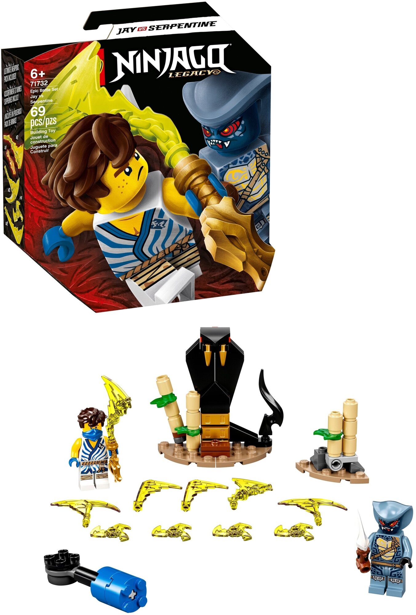 Конструктор LEGO Ninjago Легендарные битвы: Джей против воина-серпентина - фото №15