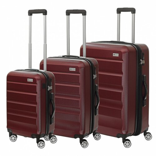 фото Комплект чемоданов tony perotti, abs-пластик, бордовый