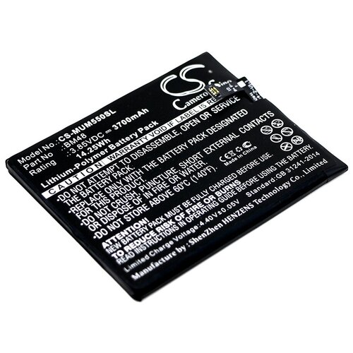 Аккумулятор Cameron Sino CS-MUM550SL для Xiaomi Mi Note 2 Standard Edition 3700 мАч черный xiaomi original new 4070mah bm48 battery for xiaomi mi note2 battery xiaomi mi note 2 mobile phone batteries with free tools