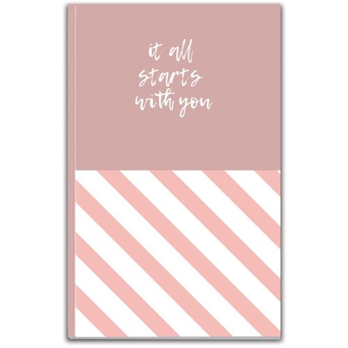 Бизнес-тетрадь А5,80л,7БЦ, клетка, Attache Economy Smart роз 1485109