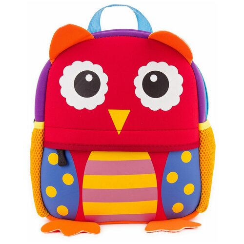 Рюкзак детский из неопрена (SBR) Tochang, разноцветная сова, 26см*21см*8см