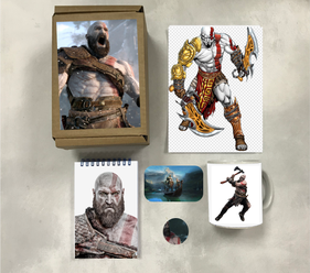 Бокс God of War №12, товары с нашими рандомными картинками