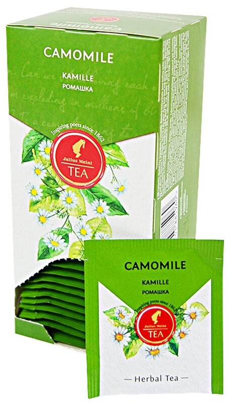 Чай Julius Meinl Camomile (Ромашка) в пакетиках 2x25шт - фотография № 5