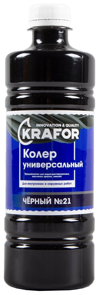 Колер универсальный Krafor Красно-коричневый, 100 мл - фото №1