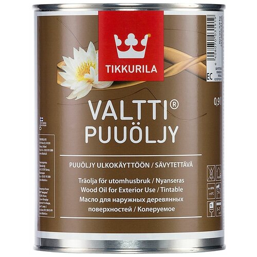 TIKKURILA VALTTI PUUOLJY масло для древесины, органоразбавляемое для наружных работ (0,9л)