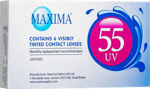 Контактные линзы Maxima 55 UV R 8.6, D -6.0, DIA 14.2, 6 линз