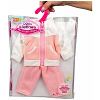 Одежда для куклы ростом 35 - 42 см, розовый спортивный костюм для пупса, GCM18-48