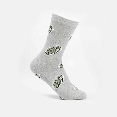Носки Tekko, размер OneSize, серый носки tekko размер 35 серый