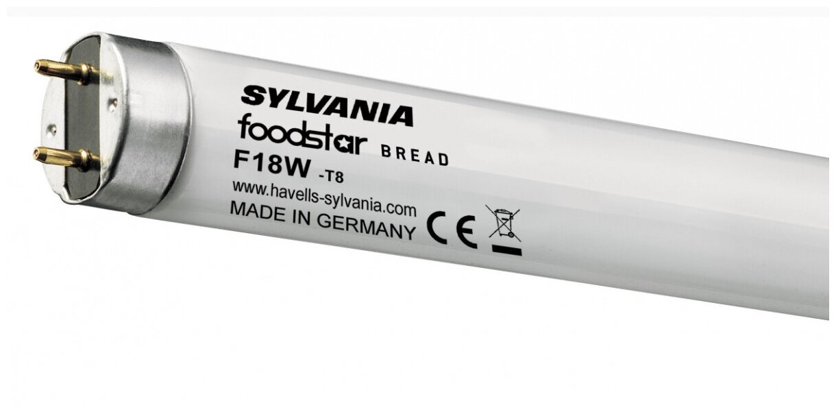 Sylvania F18W T8 FOODSTAR BREAD G13 d=26 мм l=589,8 мм - лампа люминесцентная FOODSTAR BREAD