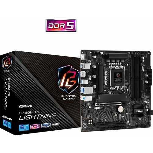 Материнская плата ASRock B760M PG LIGHTNING RTL 1672000₽