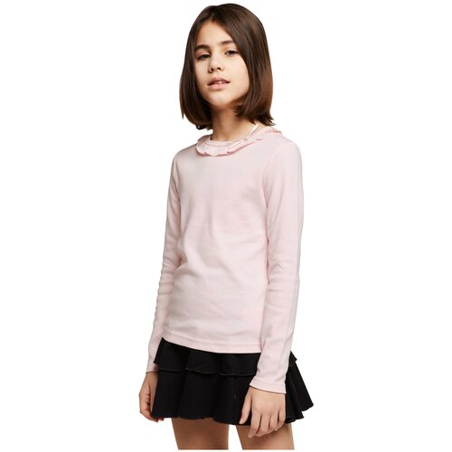 Школьная блуза Снег, размер 128-134, розовый школьная блуза розовый какаду размер 128 розовый