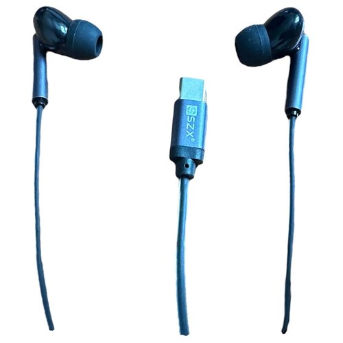 Внутриканальные проводные HiFi наушники SZX STC-8 Type-C черные 149000₽
