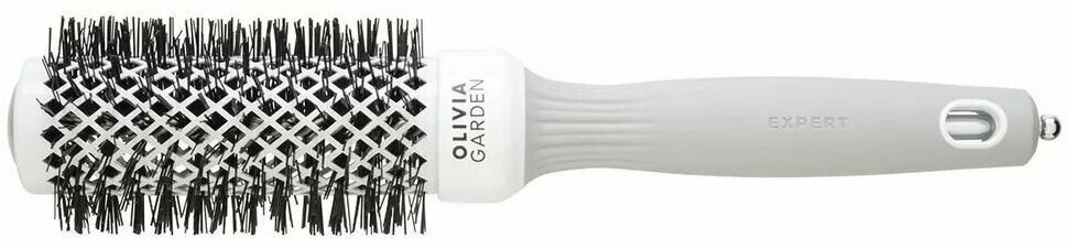 Термобрашинг Olivia Garden EXPERT BLOWOUT SHINE White&Grey, 35 мм
