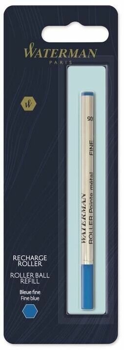 Стержень для роллеров Waterman синий 110 мм (толщина линии 0.8 мм)