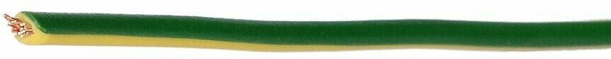 Кабель ПуГВ (ПВ-3) 1х1,5 ГОСТ (100м), желто-зелёный брэкс - фотография № 3