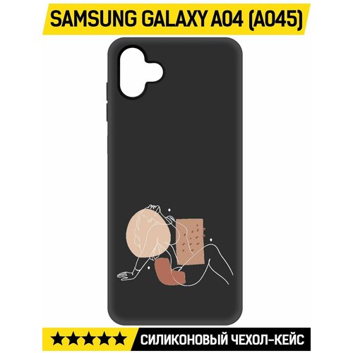 Чехол-накладка Krutoff Soft Case Чувственность для Samsung Galaxy A04 (A045) черный чехол накладка krutoff soft case лесная ель для samsung galaxy a04 a045 черный