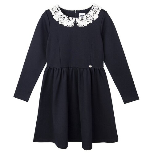 фото Платье playtoday размер 122, темно-синий/белый