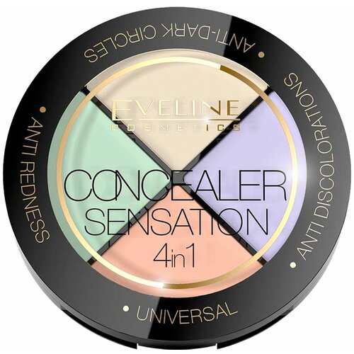 Eveline Cosmetics Consealer Sesation 4in1 Палетка корректоров для лица