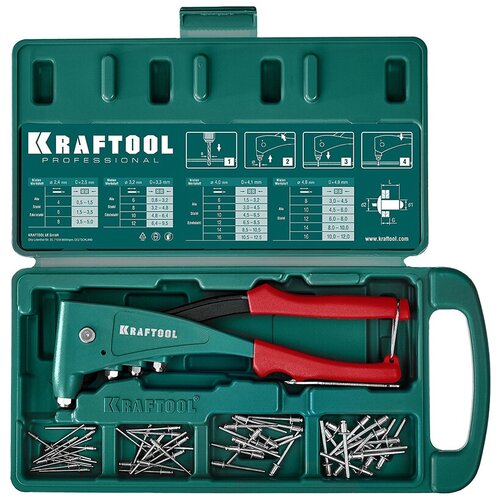 Заклепочник Kraftool 31173-H6_z01 заклепочник пневматический kraftool 31188 для заклепок из нержав стали 2 4 3 2 4 4 8 мм