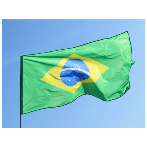 Флаг Бразилии 70х105 см настольный флаг флаг бразилии