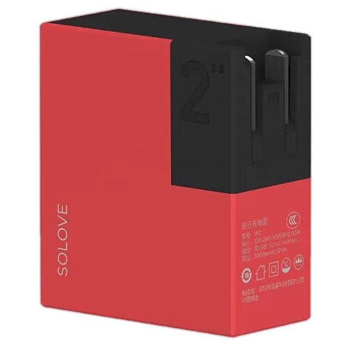 фото Аккумулятор xiaomi solove w2 5000 mah, черный