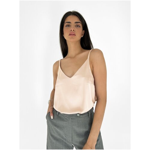 фото Топ bright fame, размер 50-52, экрю, бежевый