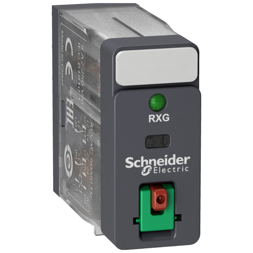 Промежуточное реле с 2-мя переключающими контактами 5А (~230В АС), LED Schneider Electric, RXG22P7