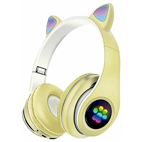 Беспроводные Bluetooth наушники с кошачьими ушками Cat Ear P33M Оливковый 66500₽