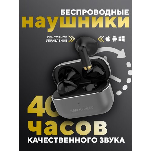 Наушники беспроводные TWS SuperFriend Liberty 3 Pro Titanium блютуз наушники с микрофоном гарнитура bluetooth для телефона для Андроид для iPhone 390400₽