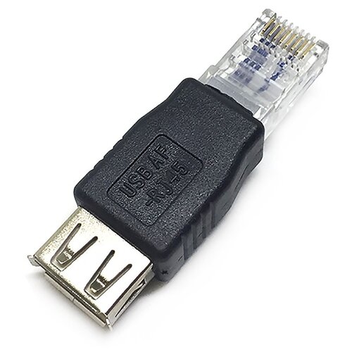 ESPADA RJ-45 - USB (ERJM20F), черный переходник адаптер espada rj 45 usb erjm20f черный