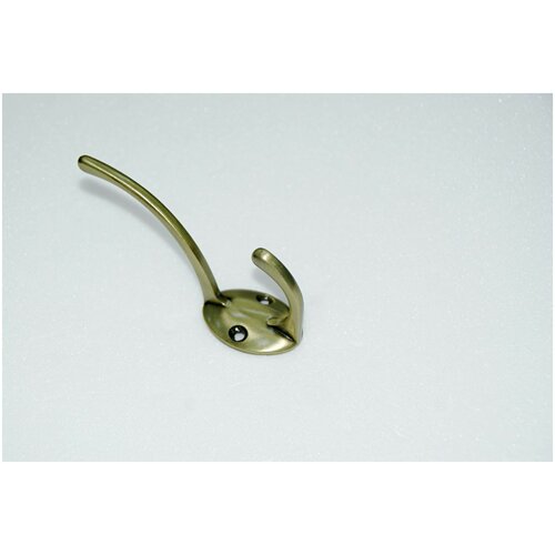 Крючок двойной, бронза, 2 шт