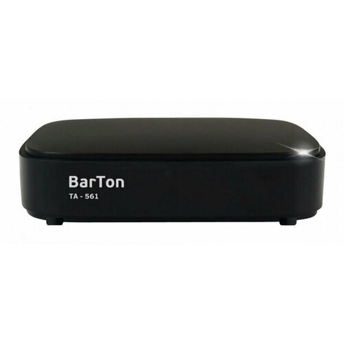 Приемник телевизионный BarTon TA-561, эфирный DVB-T2, 1241885 приемник телевизионный dvb t2 soundmax sm dvbt290